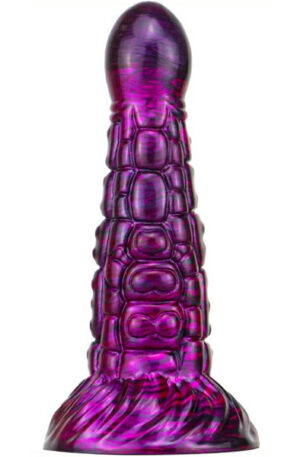 Metallic Fantasy Dildo Ninja Purple/Black 19 cm - Dragon dildo 1