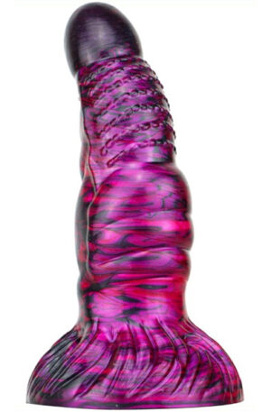 Metallic Fantasy Dildo Nirp Purple/Black 18 cm - Dragon dildo 1