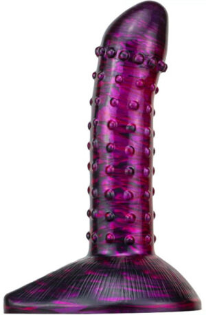 Metallic Fantasy Dildo Saperli Purple/Black 19 cm - Dragon dildo 1