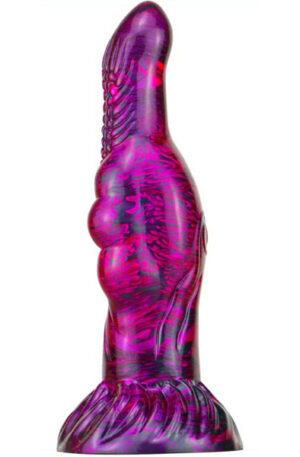 Metallic Fantasy Dildo Skurix Purple/Black 22 cm - Dragon dildo 1