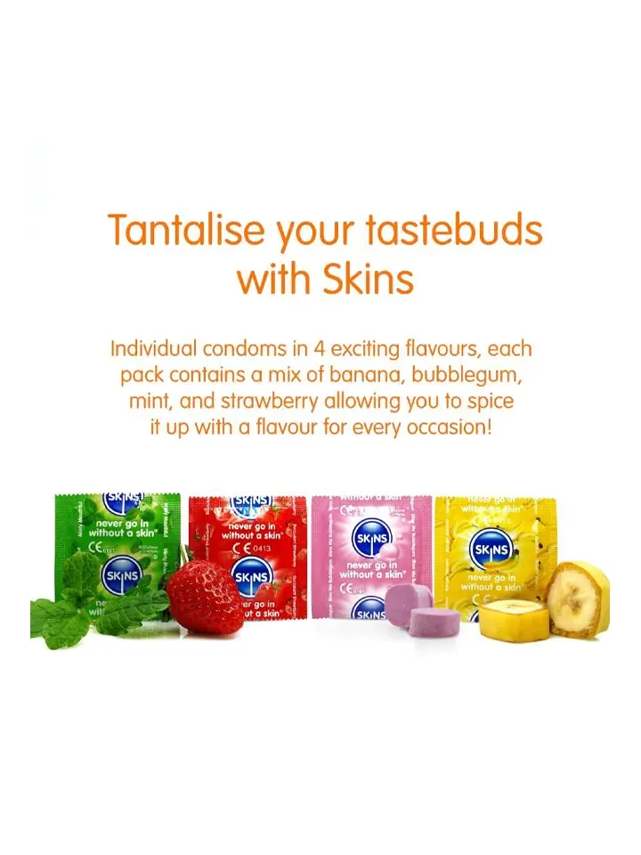 Mixed Flavored Condom 4-pack - Skonio prezervatyvai 2 [full]