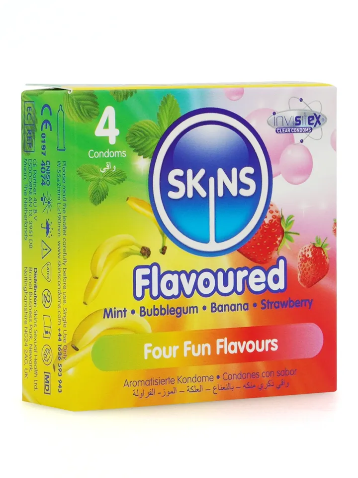 Mixed Flavored Condom 4-pack - Skonio prezervatyvai 3 [full]