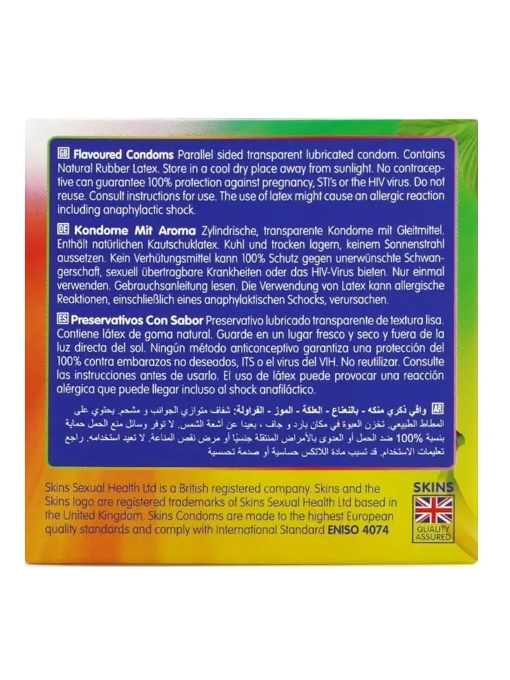 Mixed Flavored Condom 4-pack - Skonio prezervatyvai 4 [full]