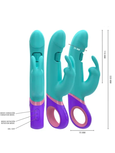 Monica Rabbit With Rotating G-spot Stimulator - Triušio vibratorius 2