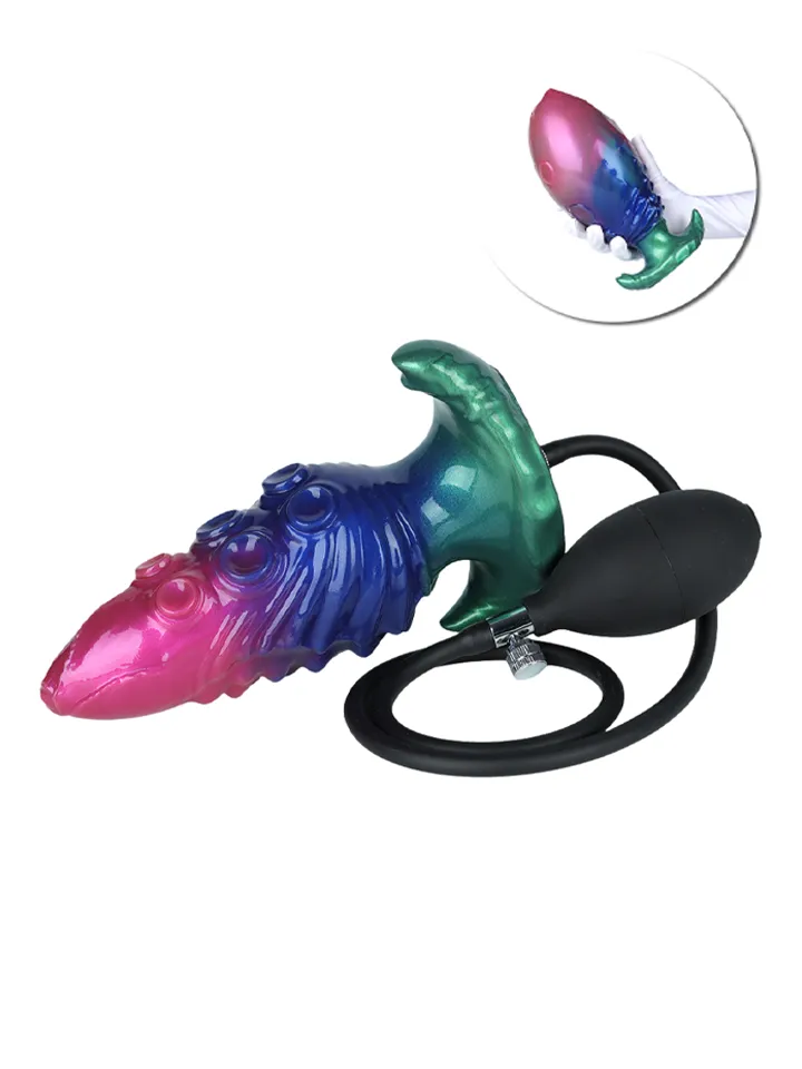 Monster Thrill Inflatable Plug 14 cm - Pripučiamas analinis kaištis 1 [full]