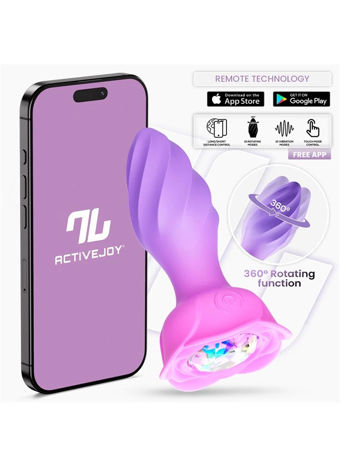 Moxy Butt Plug With 360 Rotation & App - Vibruojantis analinis kištukas 1 [full]