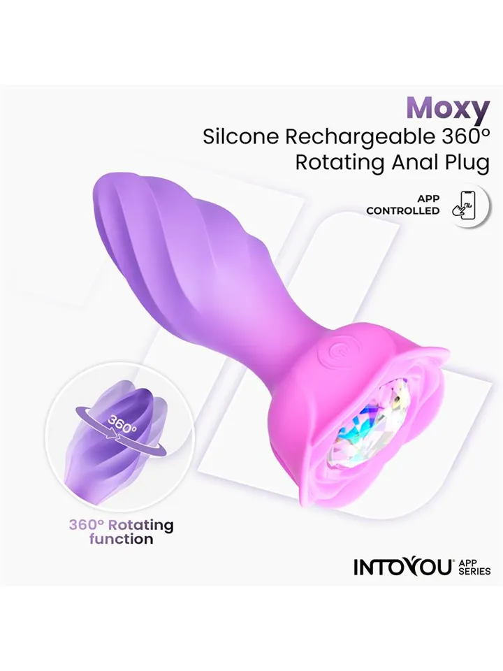 Moxy Butt Plug With 360 Rotation & App - Vibruojantis analinis kištukas 3 [full]