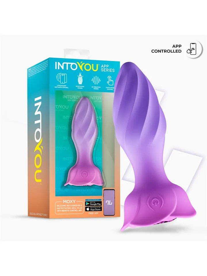 Moxy Butt Plug With 360 Rotation & App - Vibruojantis analinis kištukas 6 [full]