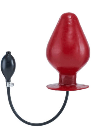 Mr B Inflatable Latex Plug Vortex Red XL - Pripučiamas analinis kaištis 1