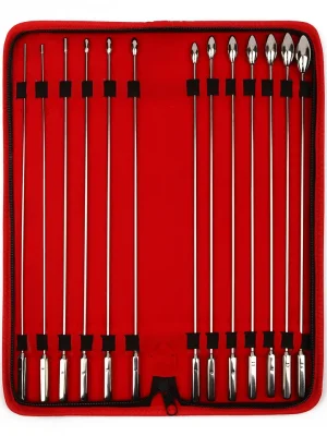 Mr Steel Rosebud Urethral Sounds 13-pack - Dilatoriaus paketas 1