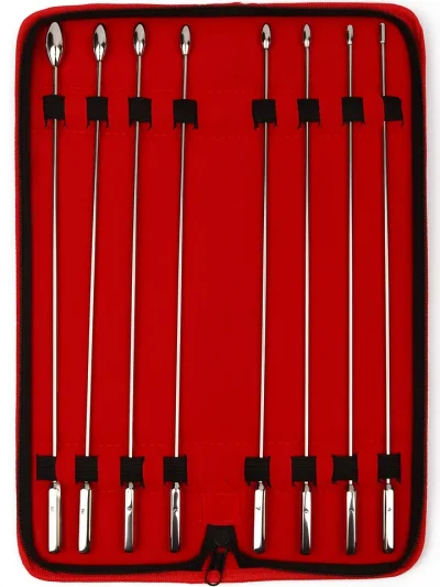 Mr Steel Rosebud Urethral Sounds 8-pack - Dilatoriaus paketas 1