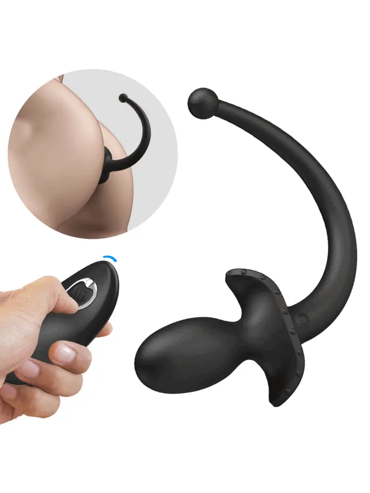 Mr. Play Remote Control Vibrating Butt Plug Tail - Vibruojantis analinis kištukas 1 [full]