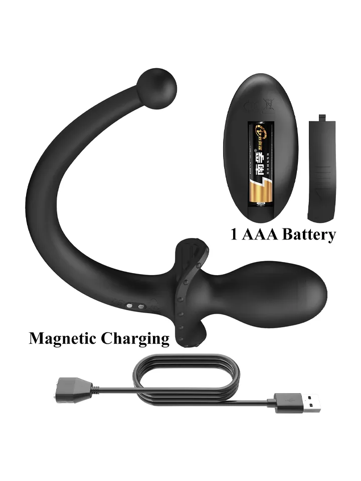 Mr. Play Remote Control Vibrating Butt Plug Tail - Vibruojantis analinis kištukas 4 [full]