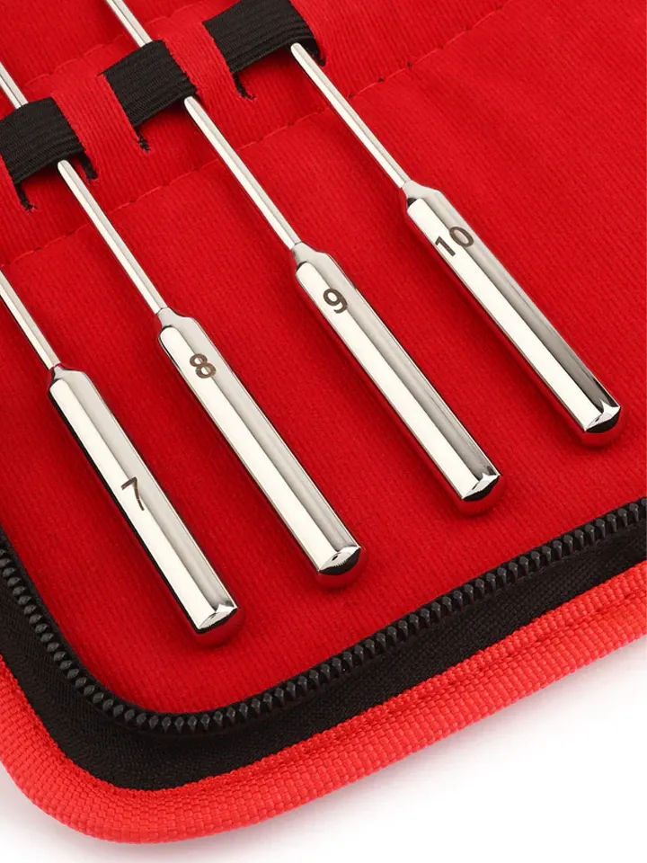 Mr. Steel Rosebud Urethral Sounds 8-pack - Dilatoriaus paketas 3 [full]