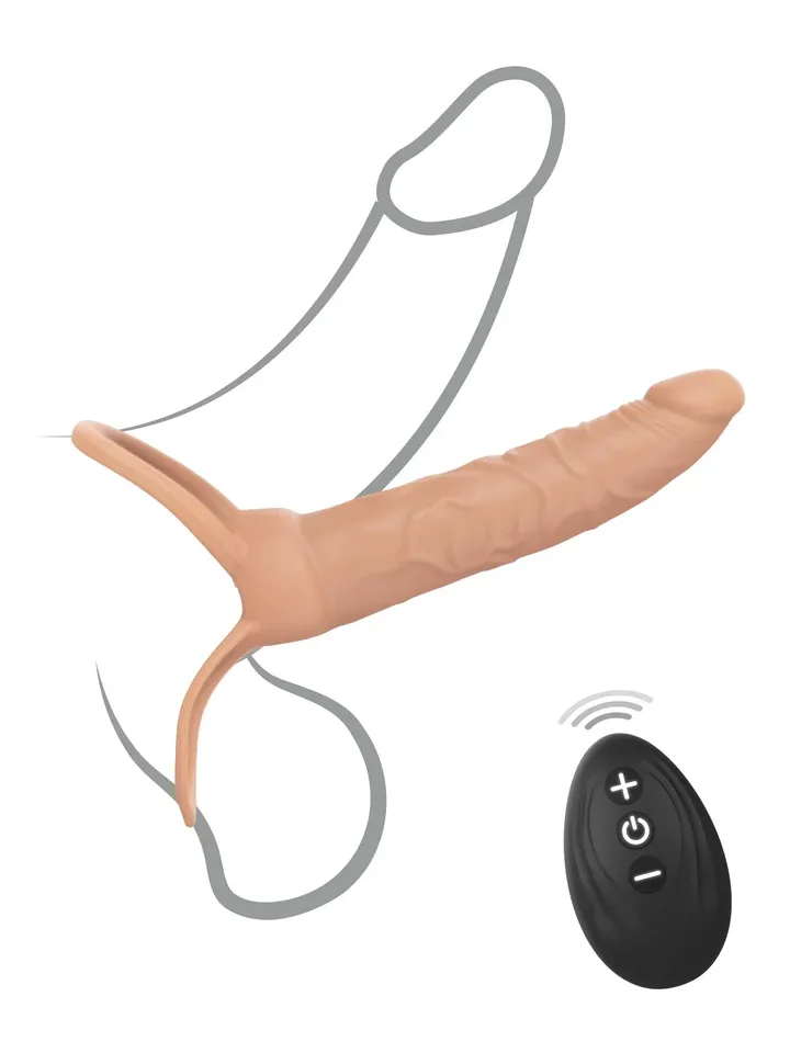 Naked Vibrating Double Trouble Silicone - Vibruojantis dildo 2 [full]