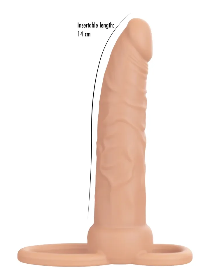 Naked Vibrating Double Trouble Silicone - Vibruojantis dildo 3 [full]