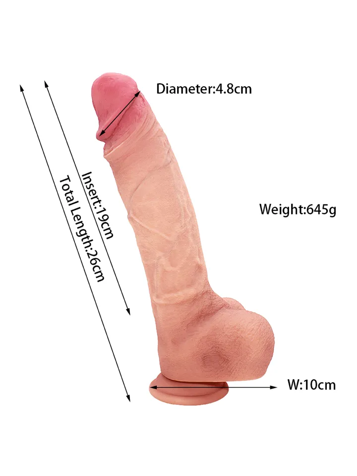 NaturalFeel Silicone Dildo 26 cm - Gyvenimo dildo 3 [full]