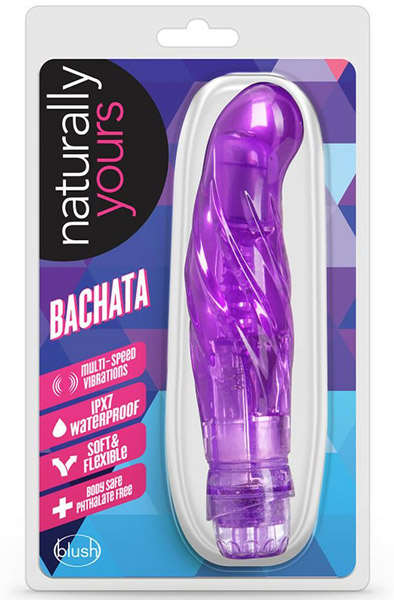 Naturally Yours Bachata Purple 16,5 cm - Vibruojantis dildo 5