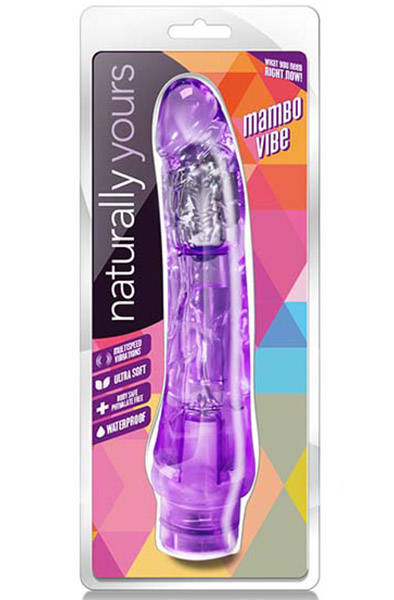 Naturally Yours Mambo Vibe Purple 20 cm - Vibruojantys dildo 4