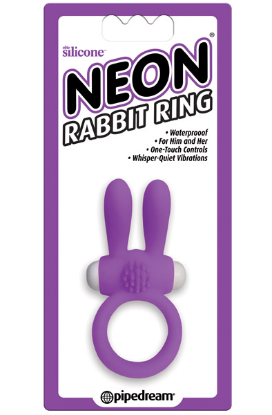 Neon Rabbit Ring Purple - Triušio gaidžio žiedas 2