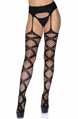 Net Garter Belt Stockings - Kojinės 1