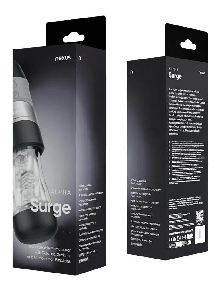 Nexus Alpha Surge Masturbator With Rotation & Suction - Automatinis masturbatorius 3 [full]