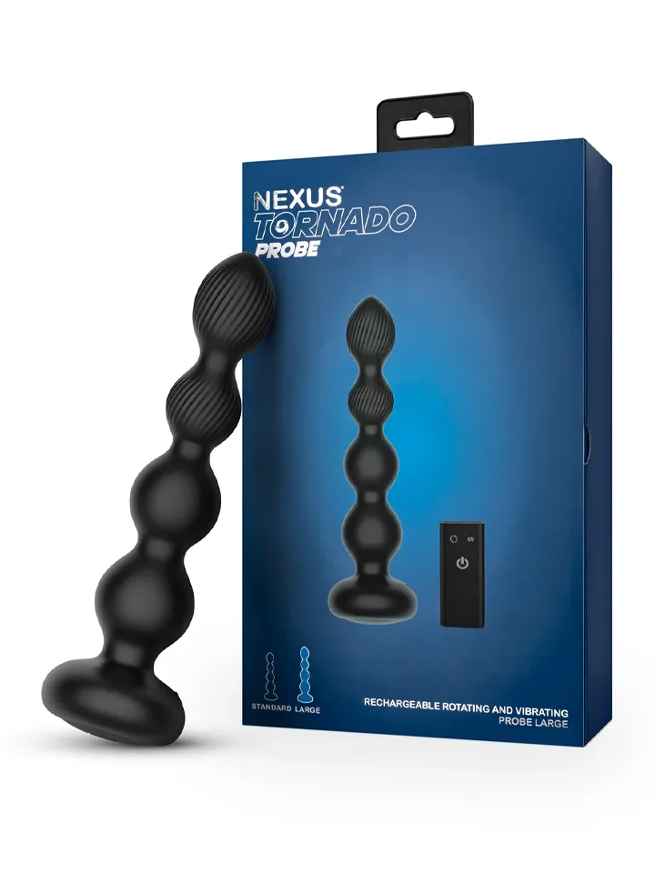 Nexus Tornado Rotating Beaded Anal Plug Large - Prostatos vibratorius 2 [full]