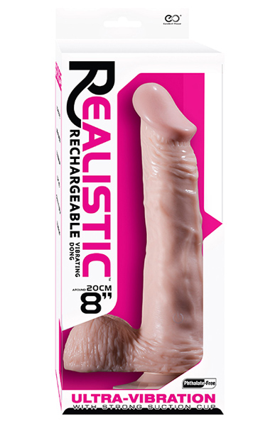 NMC Realistic Rechargeable 20cm Ultra-Vibrating-Dildo - Vibruojantis dildo 2