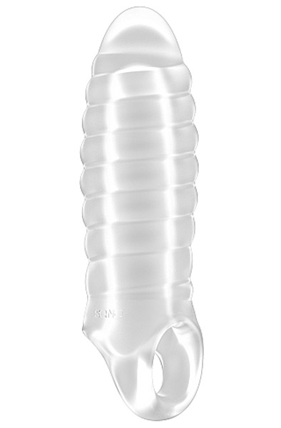 No.36 Stretchy Thick Penis Extension Translucent - Varpos ilgintuvas/varpos rankovė 1