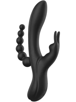 Noir Euphoria Liquid Silicone Triple Pleasure - Triušio vibratorius 1