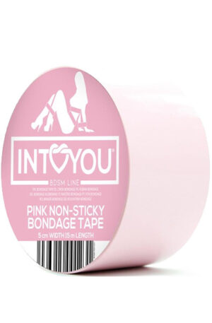 Non-Sticky Bondage Tape Pink 15 m - Vergijos juosta 1