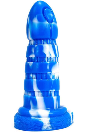 Oblink Dildo Blue-White 21 cm - Dragon dildo 1