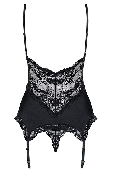 Obsessive 810-COR Corset & Thong Black - „Corset & Thong“ 4