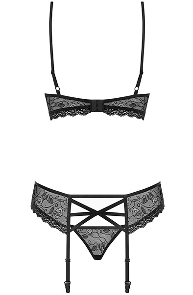 Obsessive 818-SEG-1 Set 3-pcs - Seksualus apatinis trikotažas 5