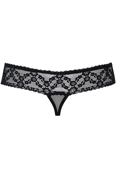 Obsessive 837-THC-1 Crotchless Thong - Nėrinių kelnaitės 5