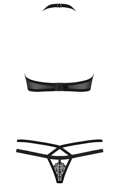 Obsessive 838-SET 2 pcs Set Black - Seksualus apatinis trikotažas 4