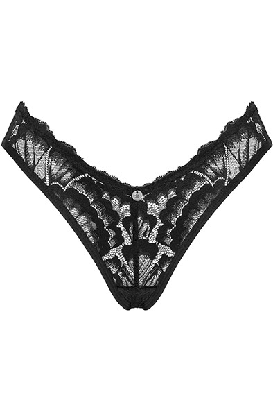 Obsessive Alessya Panties Black - Nėrinių kelnaitės 3