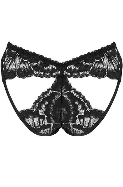 Obsessive Alessya Panties Black - Nėrinių kelnaitės 4