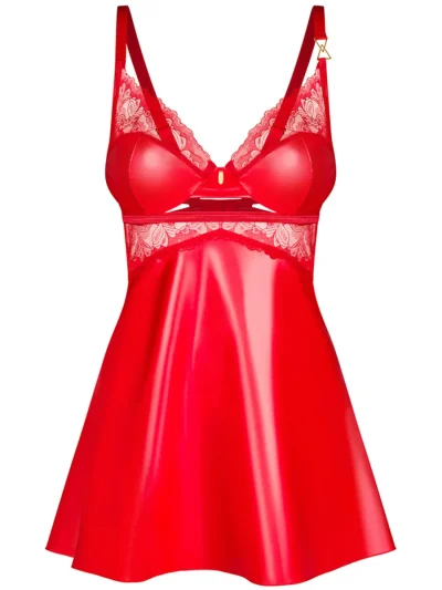 Obsessive Aliosa Chemise & Thong Red - Chemise & Babydoll 2