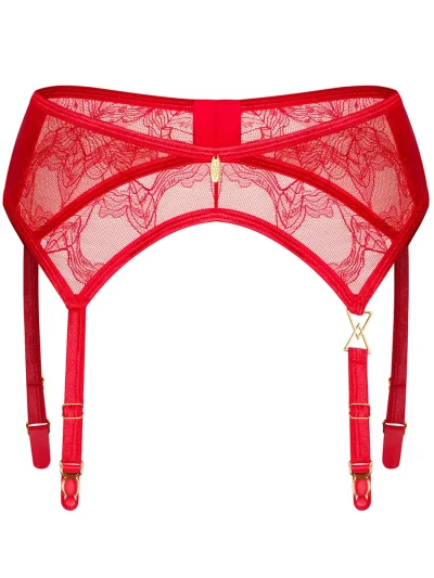 Obsessive Aliosa Garter Belt Red - Keliaraiščio diržo laikiklis 3