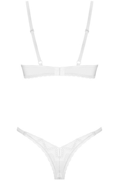 Obsessive Alissium 2-pcs Set White - Liemenėlės ir Liemenėlių rinkinys 4