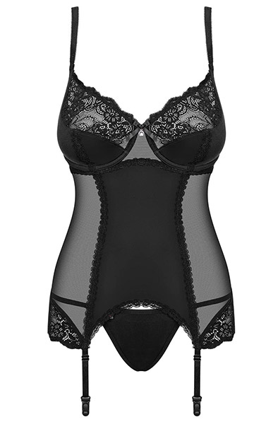 Obsessive Amallie Corset & Thong - Seksualus apatinis trikotažas 3