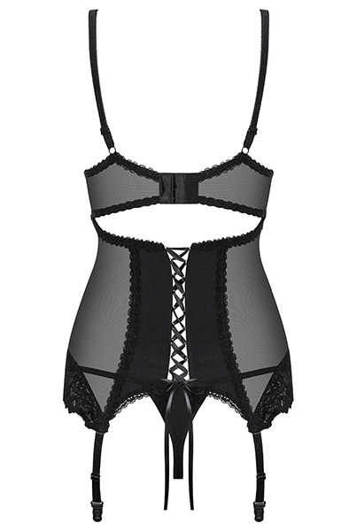 Obsessive Amallie Corset & Thong - Seksualus apatinis trikotažas 4