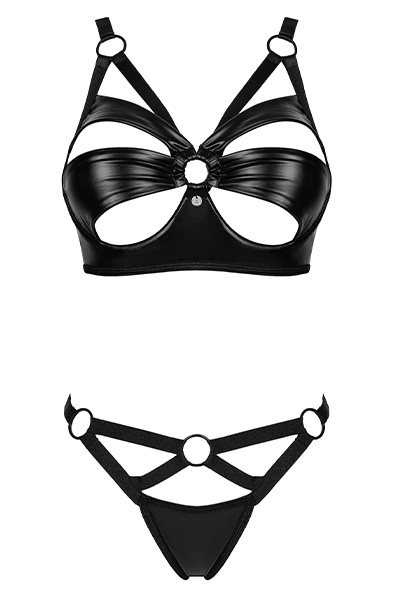 Obsessive Armares 2-pcs Set Black - Liemenėlės ir Liemenėlių rinkinys 3