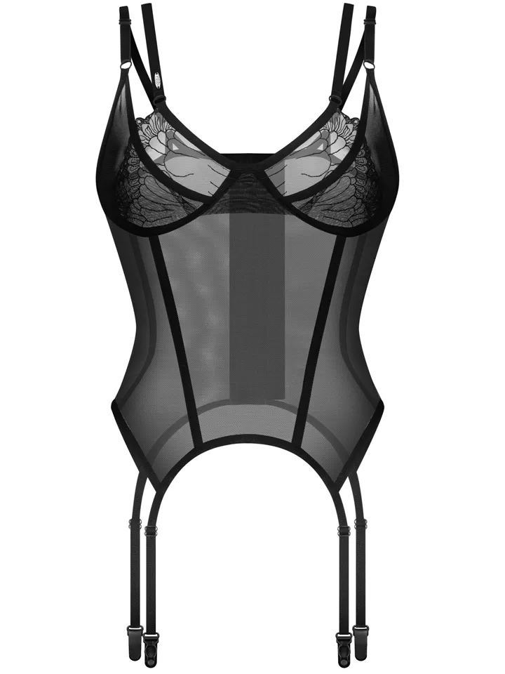 Obsessive Arrowel Corset Black - Korsetas 3