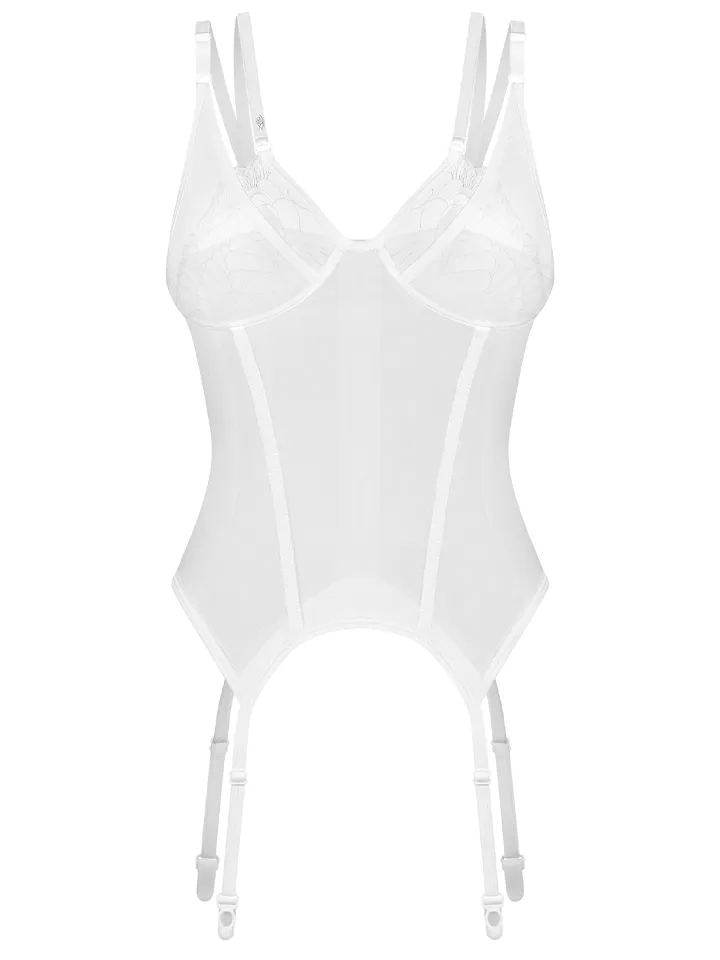 Obsessive Arrowel Corset White - Korsetas 5