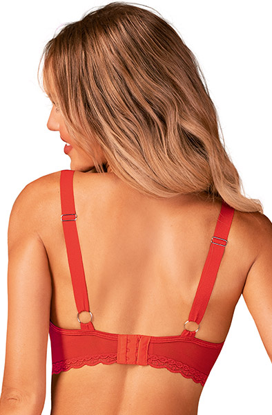 Obsessive Belovya Bra Red - Seksualios liemenėlės 2