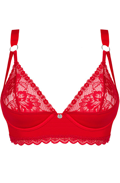 Obsessive Belovya Bra Red - Seksualios liemenėlės 3