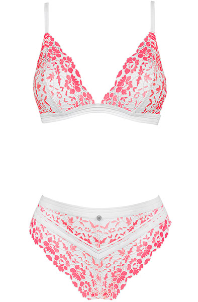 Obsessive Bloomys 2-pcs Set - Seksualus apatinis trikotažas 3