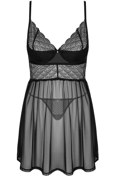 Obsessive Chemeris Babydoll & Thong - „Babydoll“ apatinis trikotažas 3